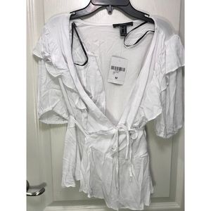 White Forever 21 Blouse